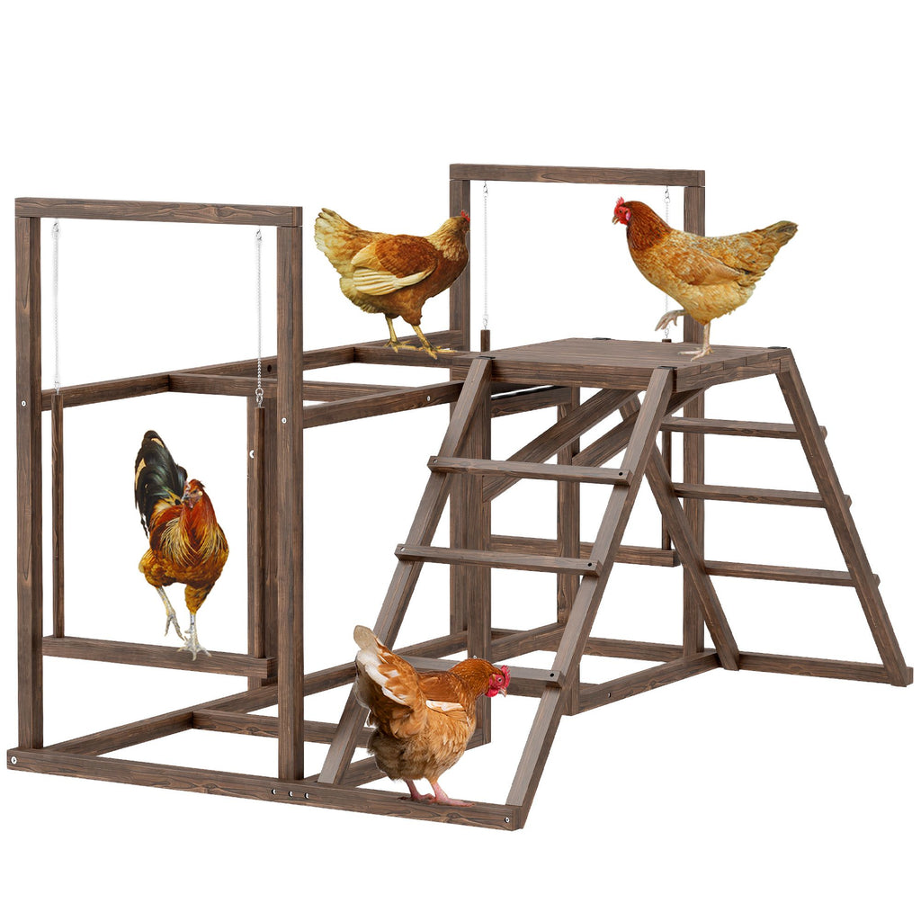 Give Your Flock a Fun & Active Playground – Chicken Activity Set with Swings & Perches