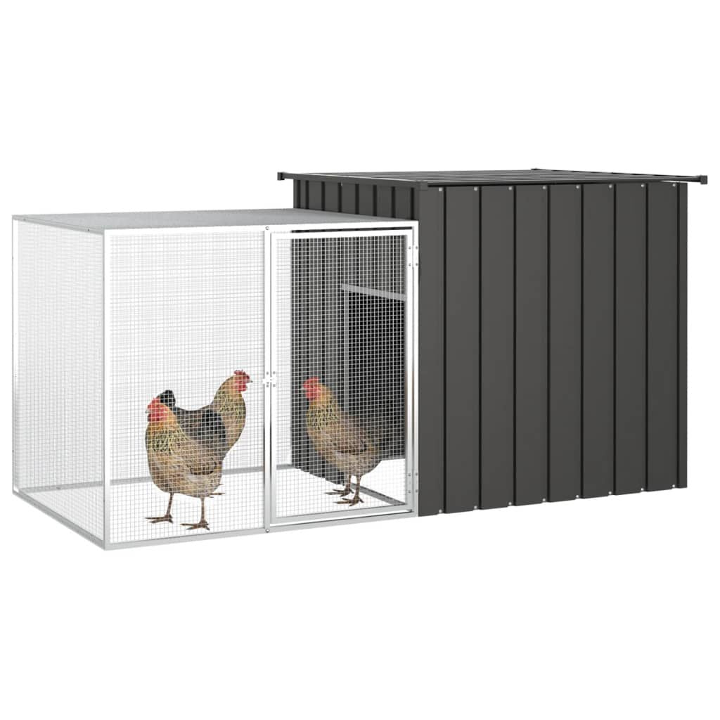 Galvanized structured Chicken Cage – Secure All-in-One Run.