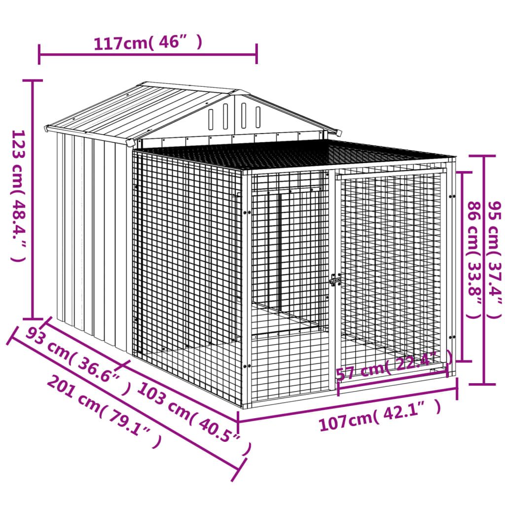 Spacious Galvanized structured Chicken Cage with Escape-Proof Latches