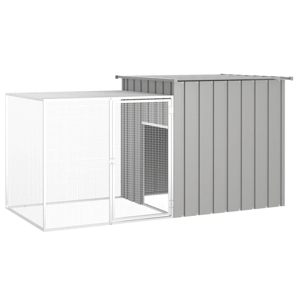 A Spacious All-in-One Chicken Run with Secure Locking Door