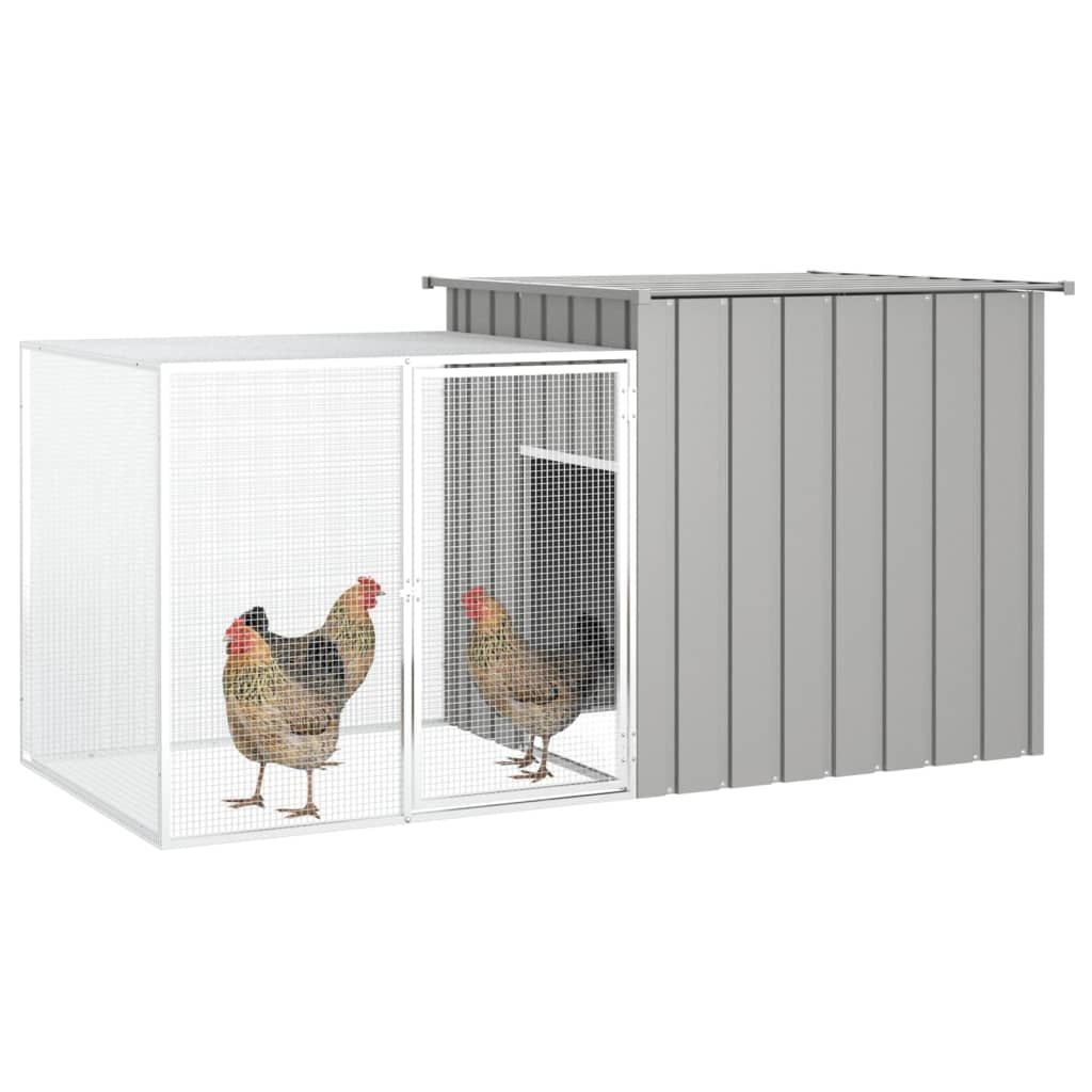 A Spacious All-in-One Chicken Run with Secure Locking Door