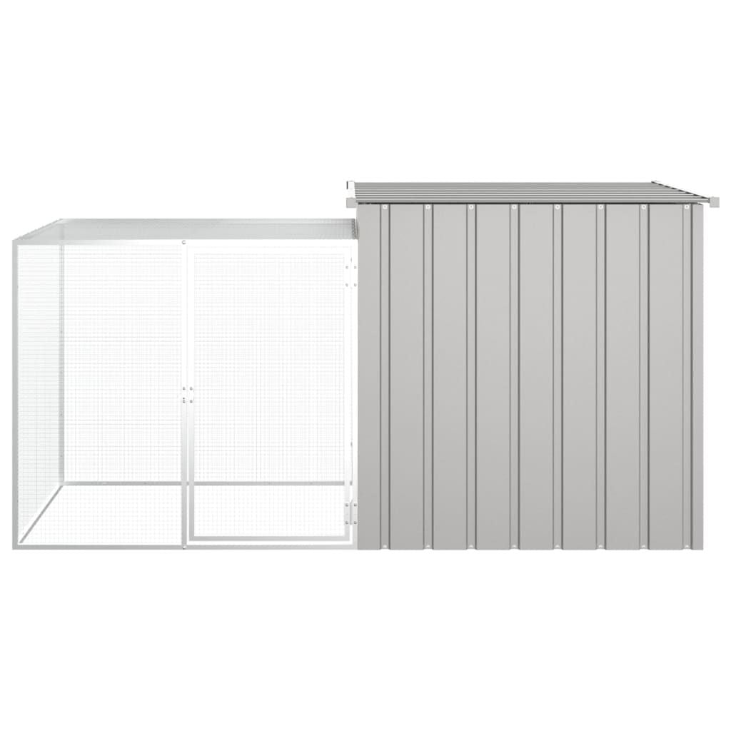 A Spacious All-in-One Chicken Run with Secure Locking Door