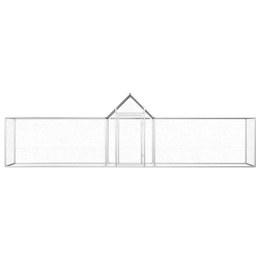 Spacious Outdoor Poultry Coop with Lockable Door and Wire Grid