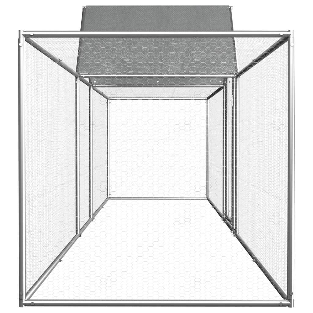 Spacious Outdoor Poultry Coop with Lockable Door and Wire Grid