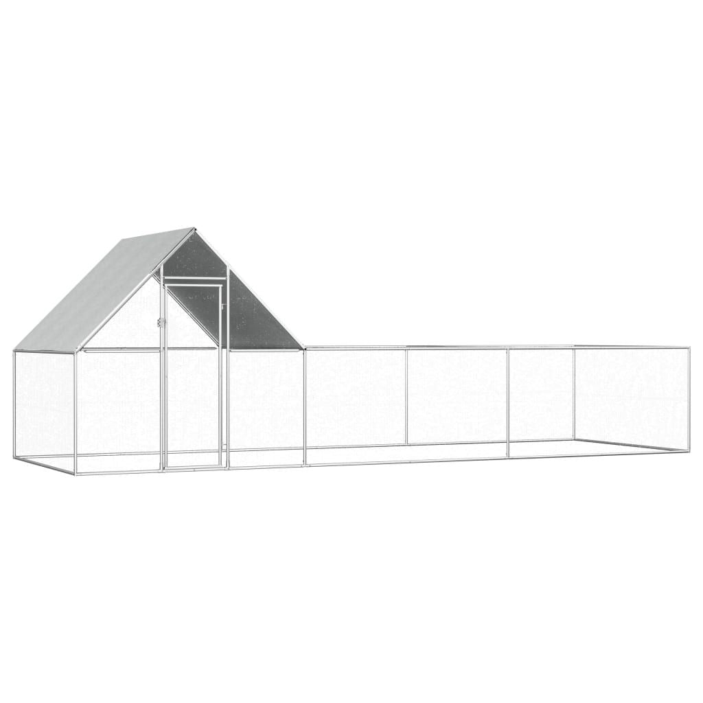 Spacious Galvanized structured Chicken Coop with water-ready Roof
