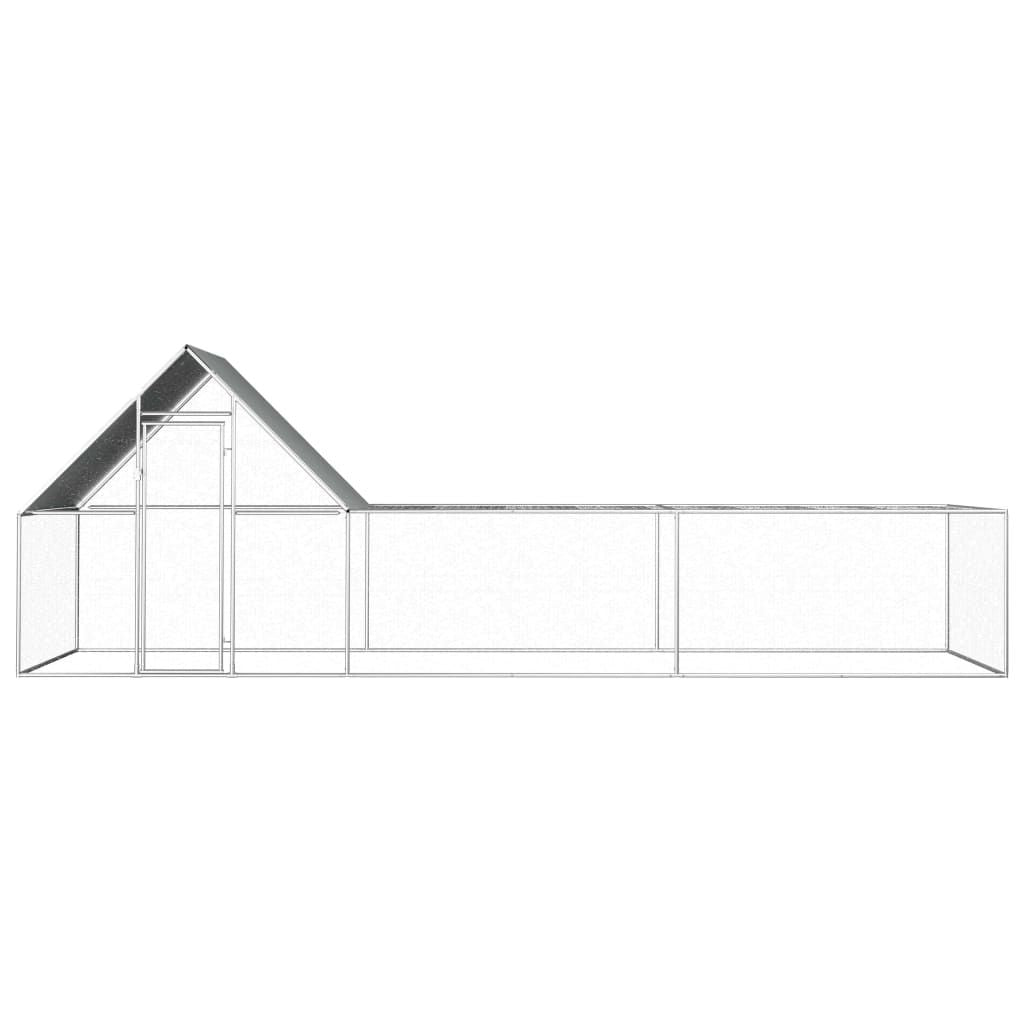 Spacious Galvanized structured Chicken Coop with water-ready Roof