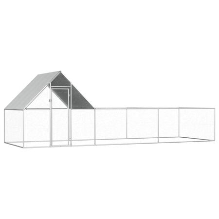 Spacious Galvanized structured Chicken Coop with water-ready Roof