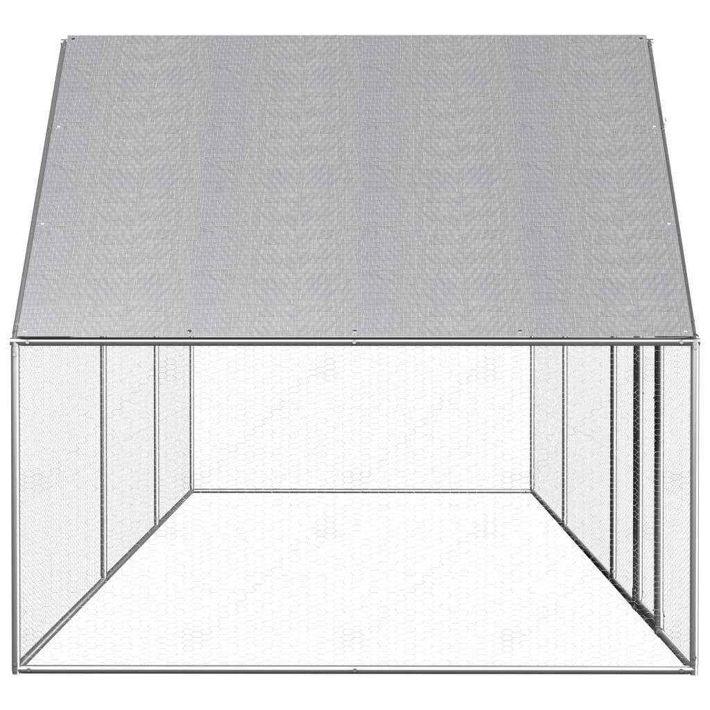 Spacious Galvanized structured Chicken Coop with water-ready Roof