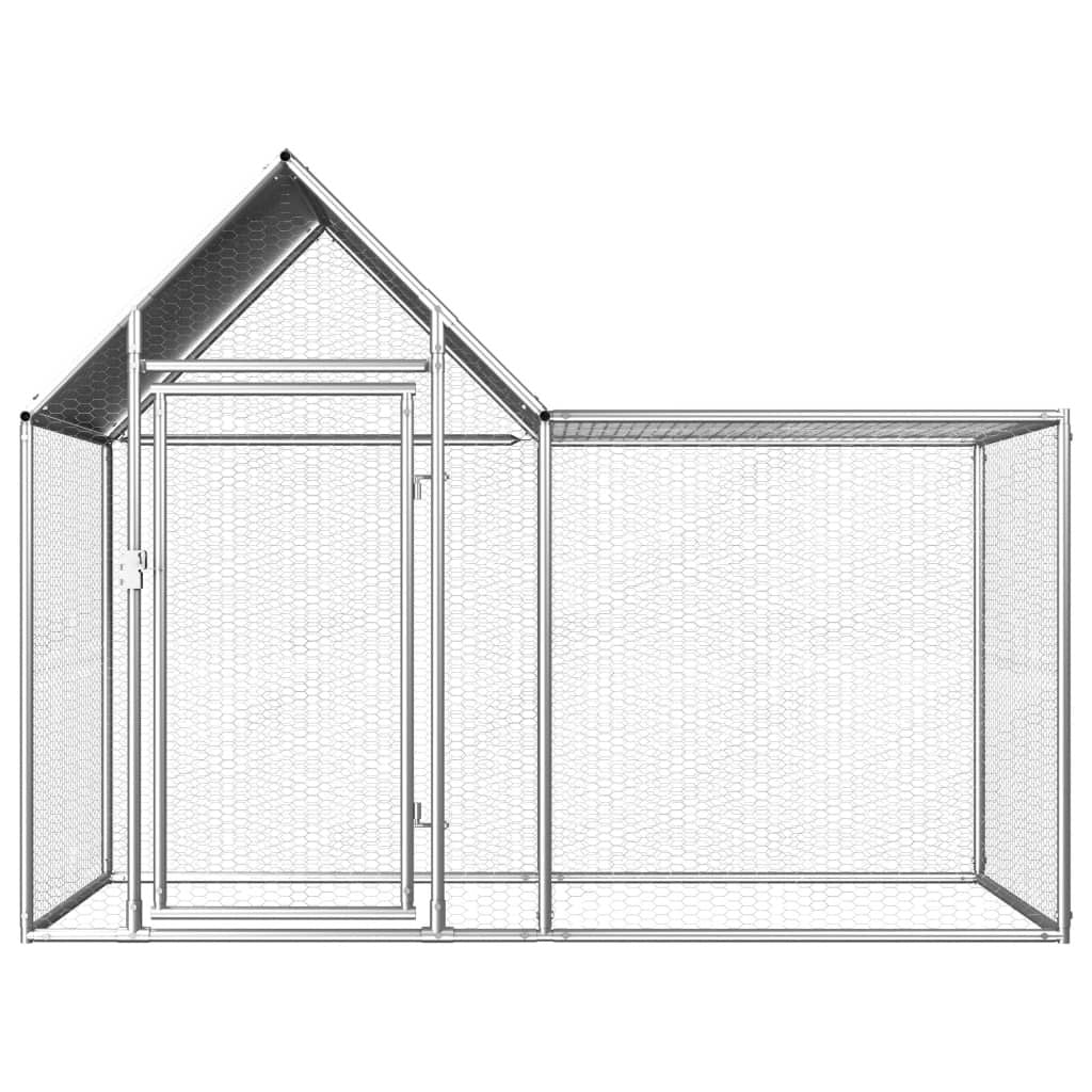 Spacious Galvanized structured Chicken Coop with water-ready Roof