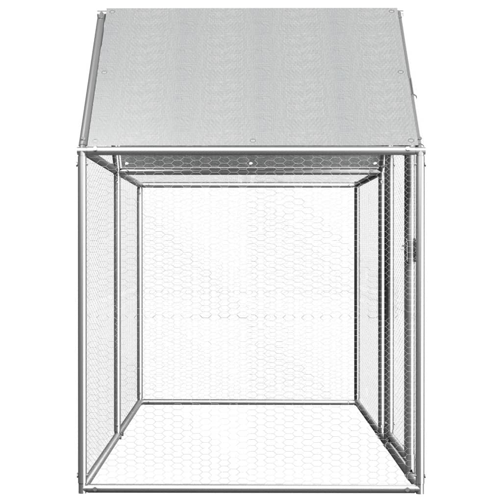 Spacious Galvanized structured Chicken Coop with water-ready Roof