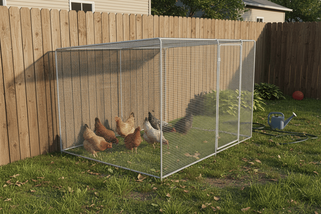 Auto-Lock Chicken Coop with UV-Proof water-ready Cover