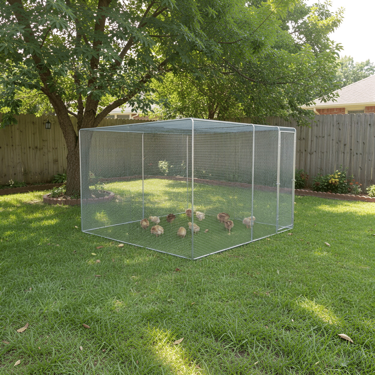 Auto-Lock Chicken Coop with UV-Proof water-ready Cover