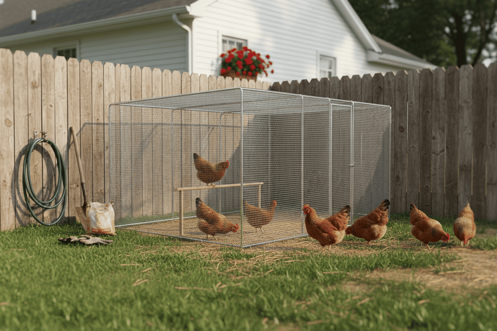 Auto-Lock Chicken Coop with UV-Proof water-ready Cover