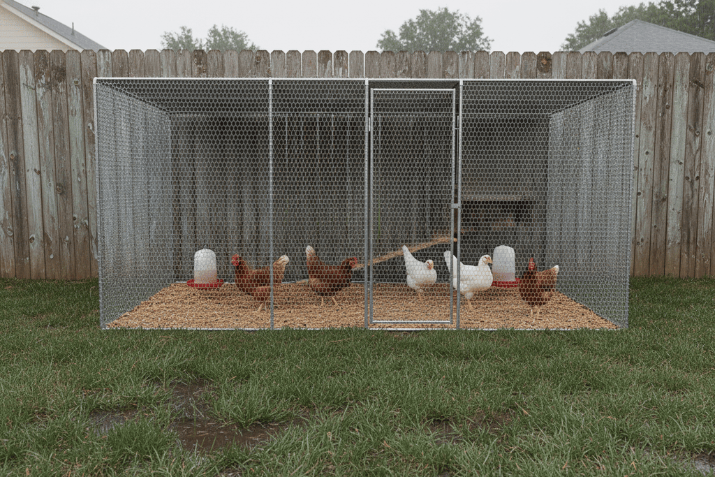 Auto-Lock Chicken Coop with UV-Proof water-ready Cover