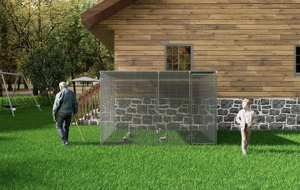 Auto-Lock Chicken Coop with UV-Proof water-ready Cover