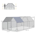 Walk-In Chicken Coop with Shady Roof and Lockable Door – Holds 15-18 Birds
