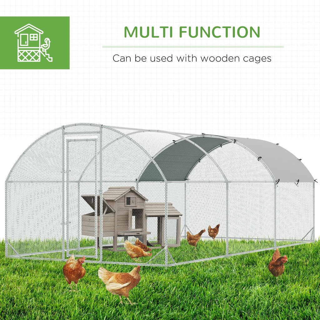Extra-Large Walk-In Chicken Coop with Galvanized structured Frame