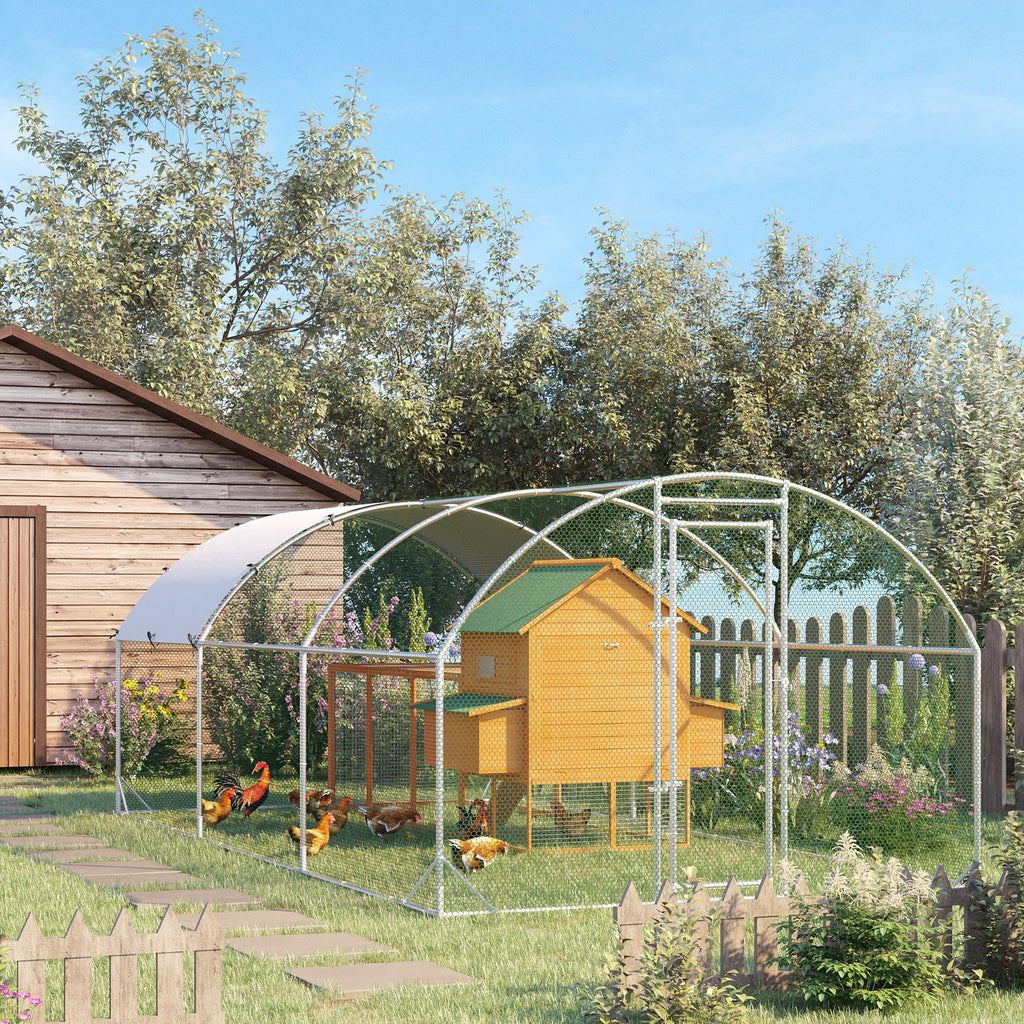Extra-Large Walk-In Chicken Coop with Galvanized structured Frame