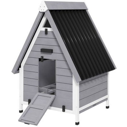 All-Weather furniture-style Chicken Coop for 1–2 Hens with Removable Nesting Box