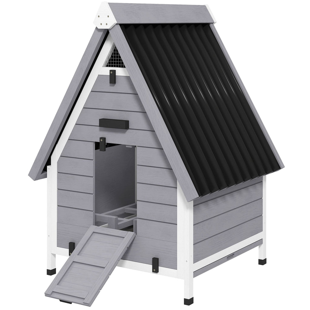 All-Weather furniture-style Chicken Coop for 1–2 Hens with Removable Nesting Box