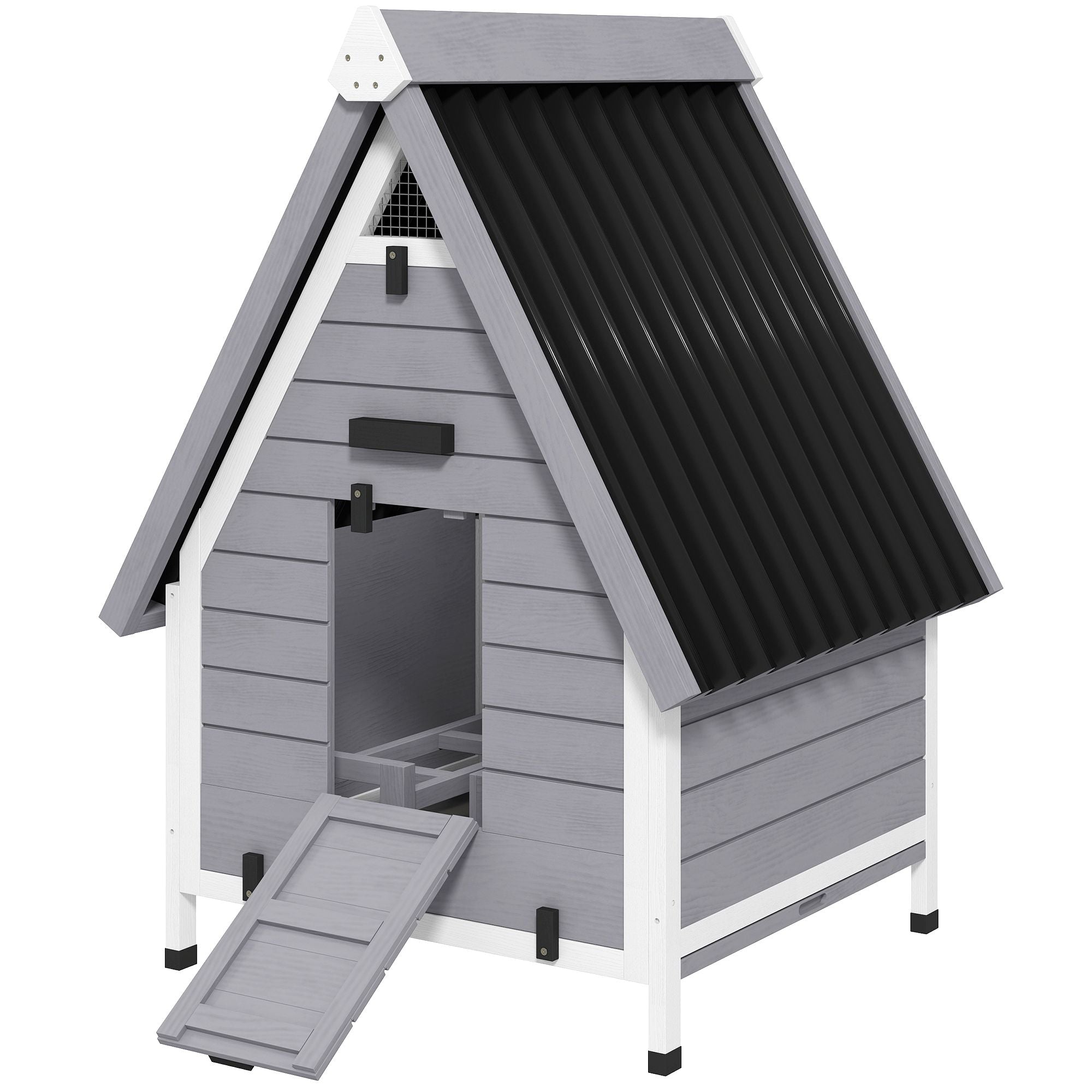 All-Weather furniture-style Chicken Coop for 1–2 Hens with Removable Nesting Box