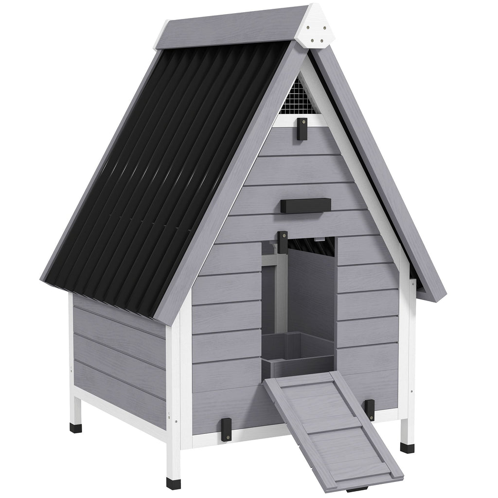 All-Weather furniture-style Chicken Coop for 1–2 Hens with Removable Nesting Box