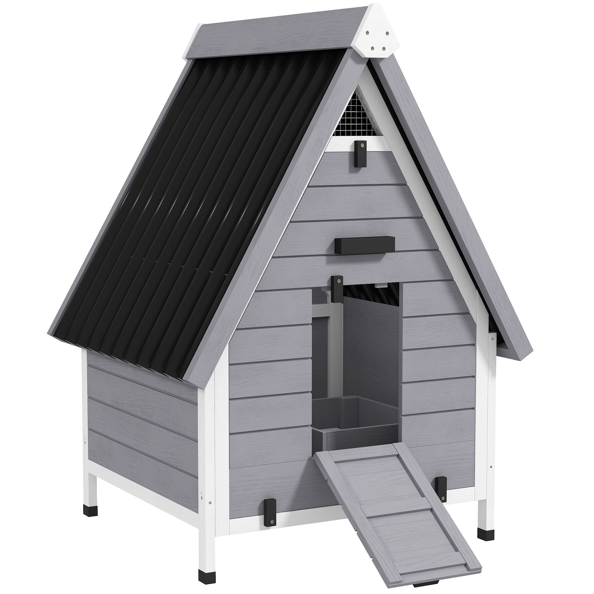 All-Weather furniture-style Chicken Coop for 1–2 Hens with Removable Nesting Box