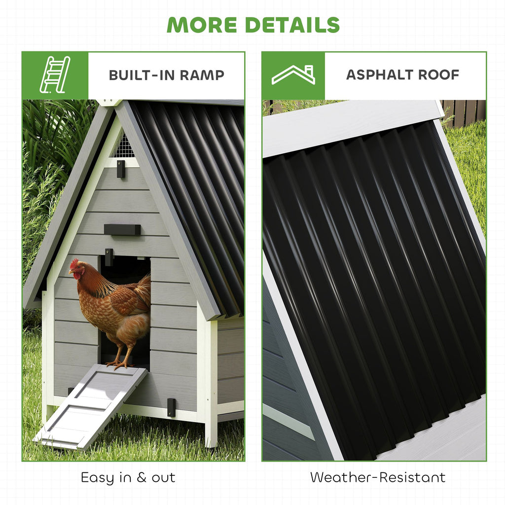 All-Weather furniture-style Chicken Coop for 1–2 Hens with Removable Nesting Box