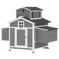 Compact furniture-style Chicken Coop for 2 Hens with Nesting Boxes & Easy-Clean Tray