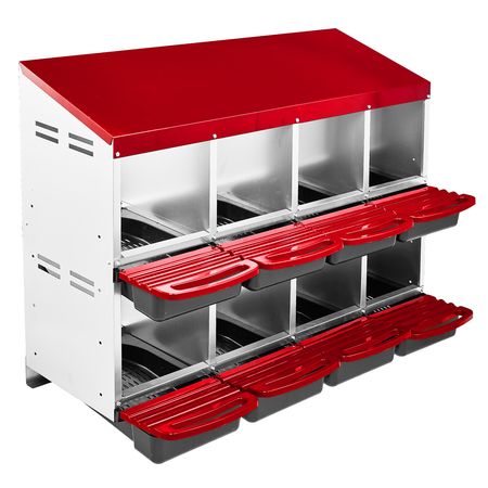 Effortless Egg Collection with Our 8-Compartment Roll Away Nesting Box – image 1