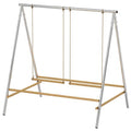Chicken Perch for Coop, Chicken Roosting Bars with 2 Swings, Coop Accessories for Farm, Backyard, Silver