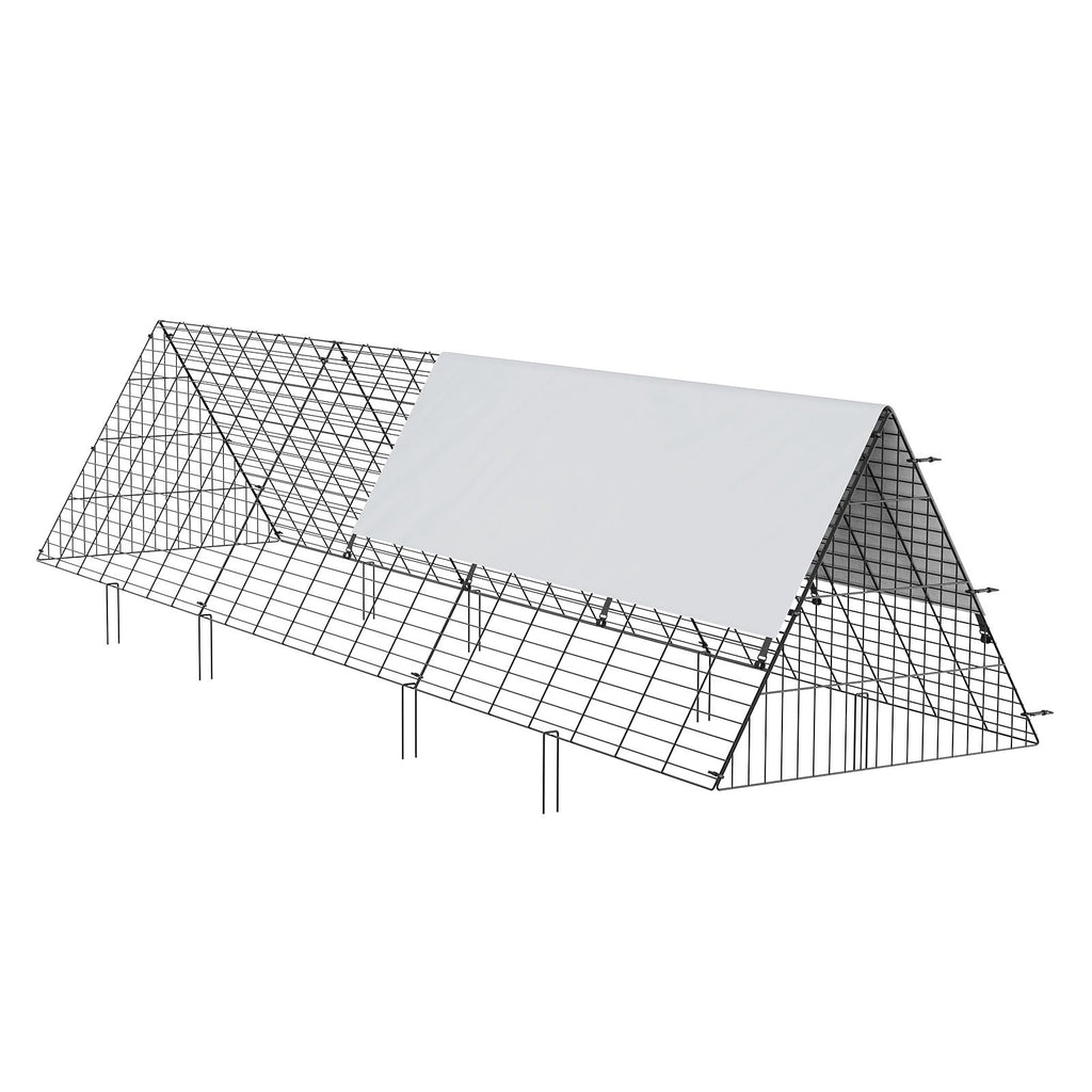 Spacious and Secure Portable Chicken Tunnel for Free-Range Poultry