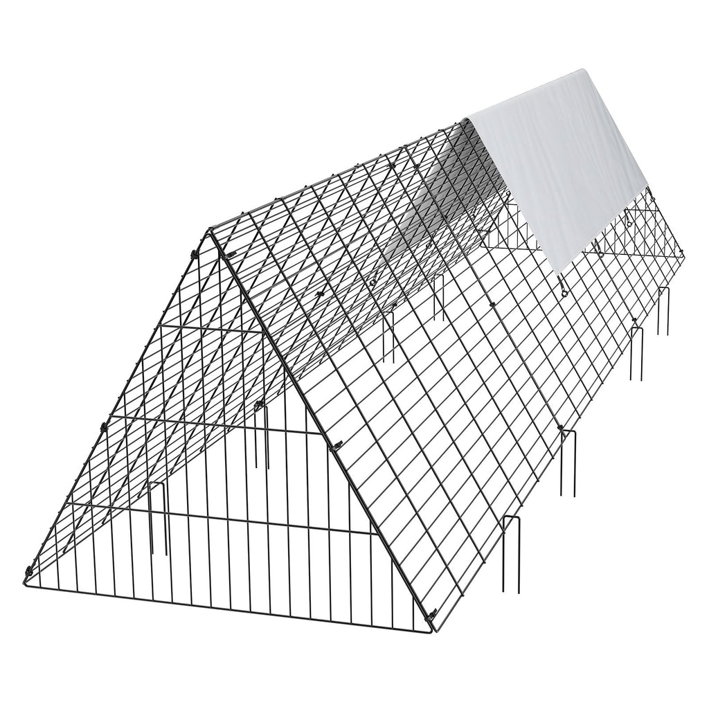 Spacious and Secure Portable Chicken Tunnel for Free-Range Poultry