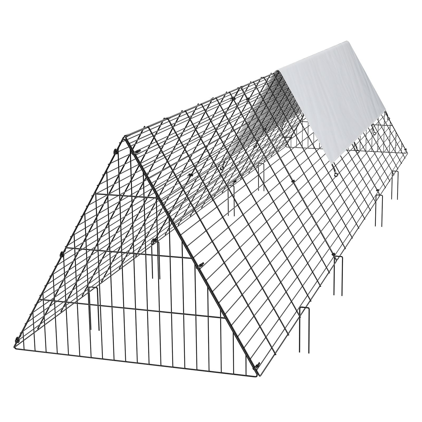 Spacious and Secure Portable Chicken Tunnel for Free-Range Poultry
