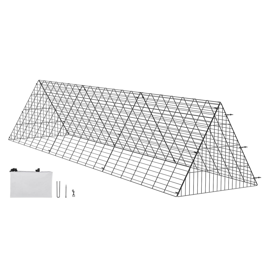 Spacious and Secure Portable Chicken Tunnel for Free-Range Poultry