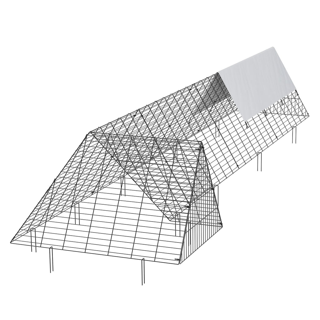 Spacious Portable Chicken Tunnel with Predator Protection