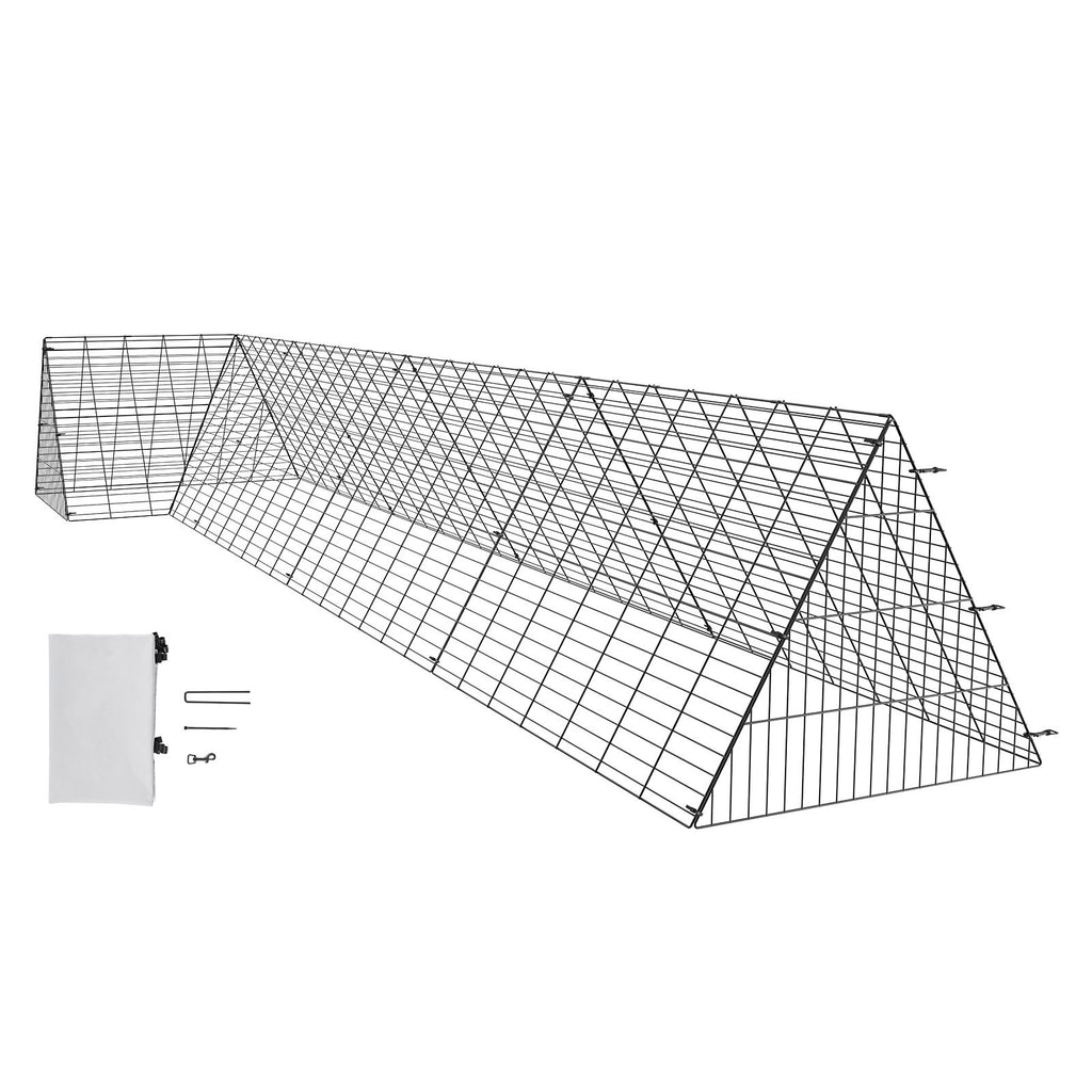 Spacious Portable Chicken Tunnel with Predator Protection