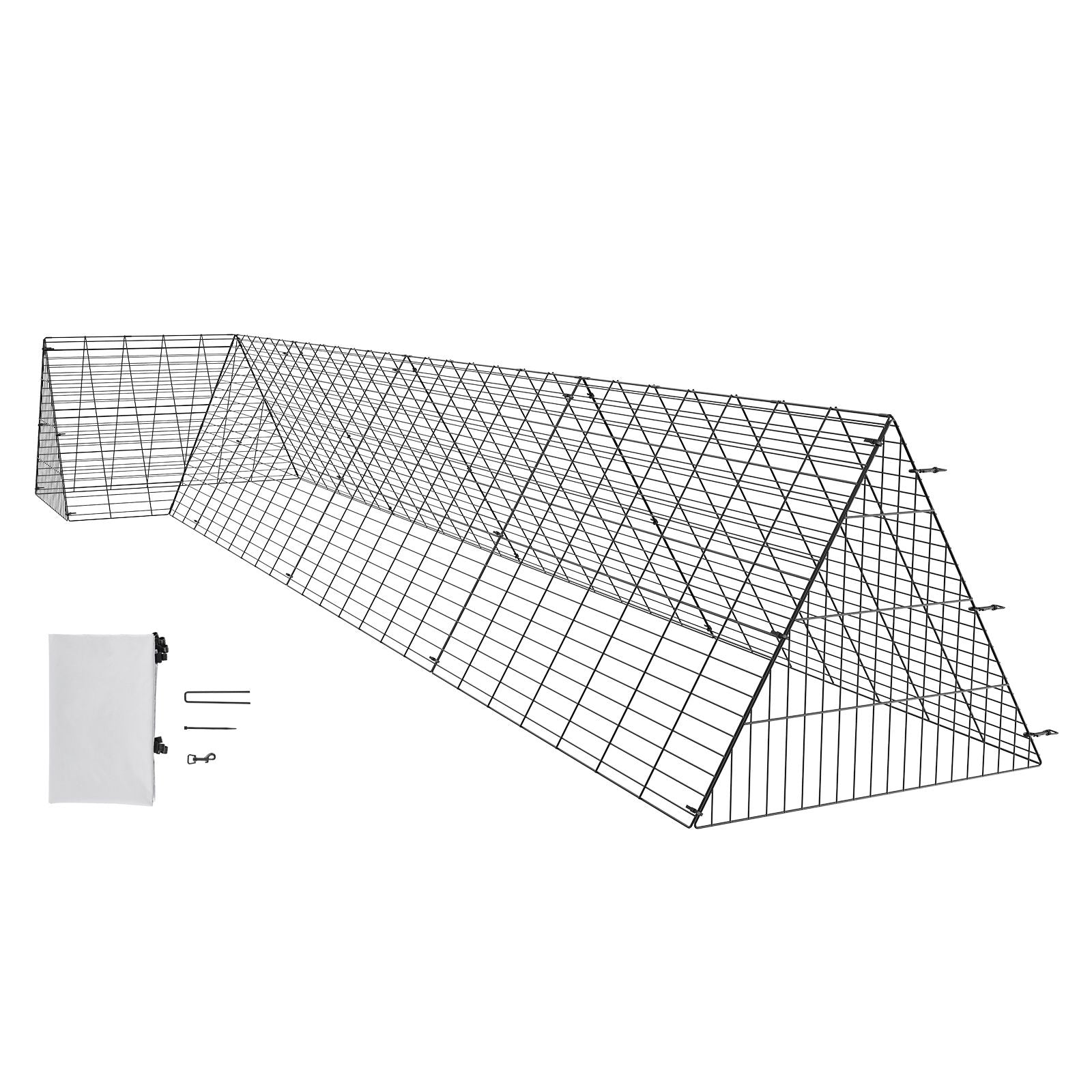 Spacious Portable Chicken Tunnel with Predator Protection