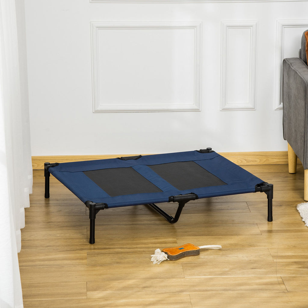 Elevated Cooling Pet Bed – Portable Raised Cot for Dogs and Cats