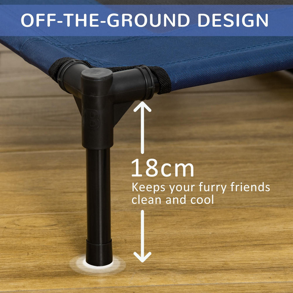 Elevated Cooling Pet Bed – Portable Raised Cot for Dogs and Cats