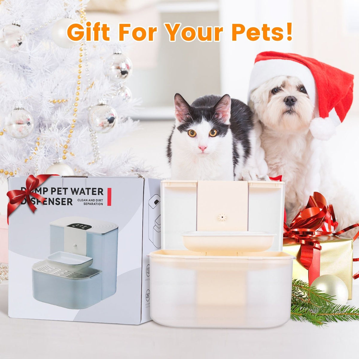 Dual-Tank Self-Cleaning Pet Water Fountain with Smart Timer – image 15