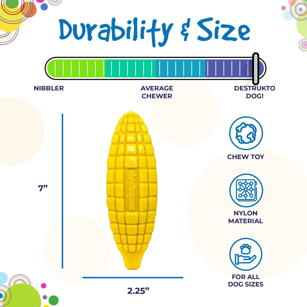 Ultra-everyday Corn on the Cob Nylon Dog Toy for Aggressive Chewers