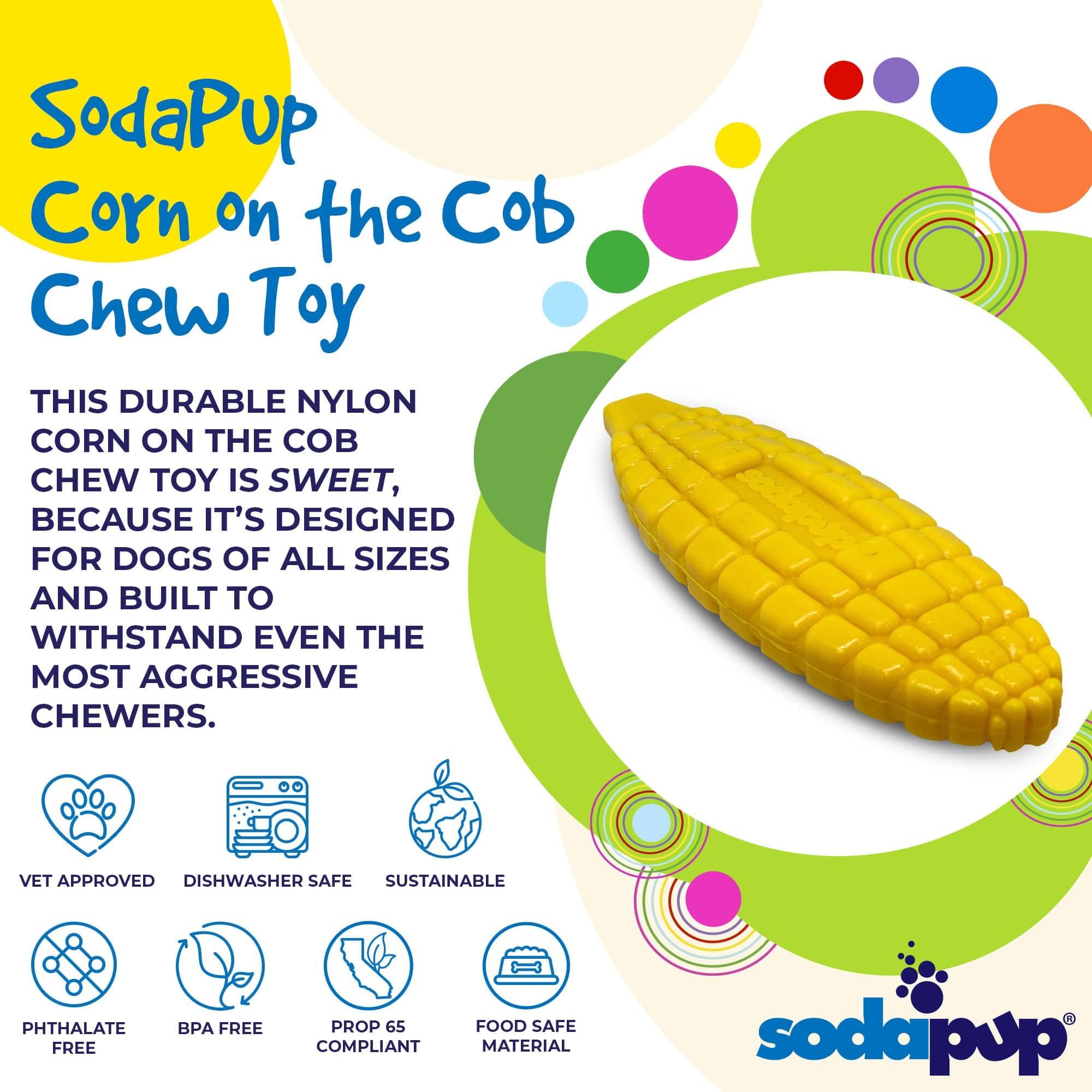 Ultra-everyday Corn on the Cob Nylon Dog Toy for Aggressive Chewers