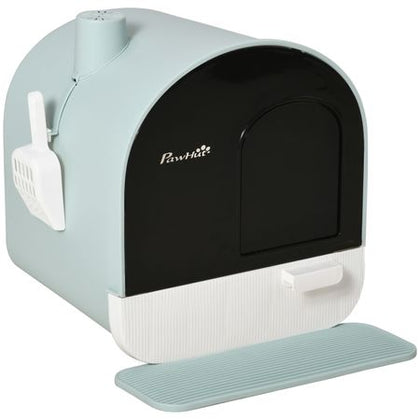 Give Your Cat Private Bathroom Time with This Hooded Litter Box