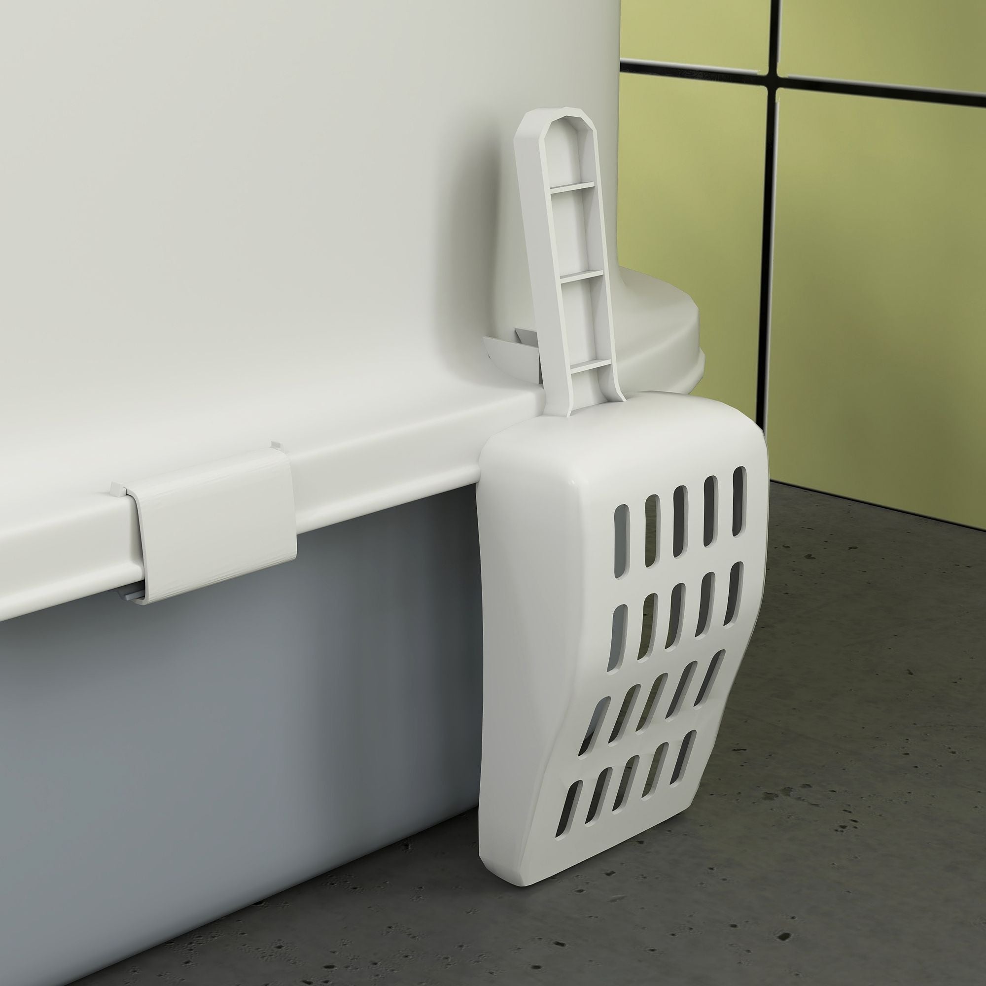 Covered Cat Litter Box with Lid, Drawer, Scoop, Top Entry, Deodorizing Bags, Odor Control, Easy to Clean, Gray