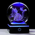 Illuminate Your Cat's World with a Stunning 3D Laser Crystal Bird
