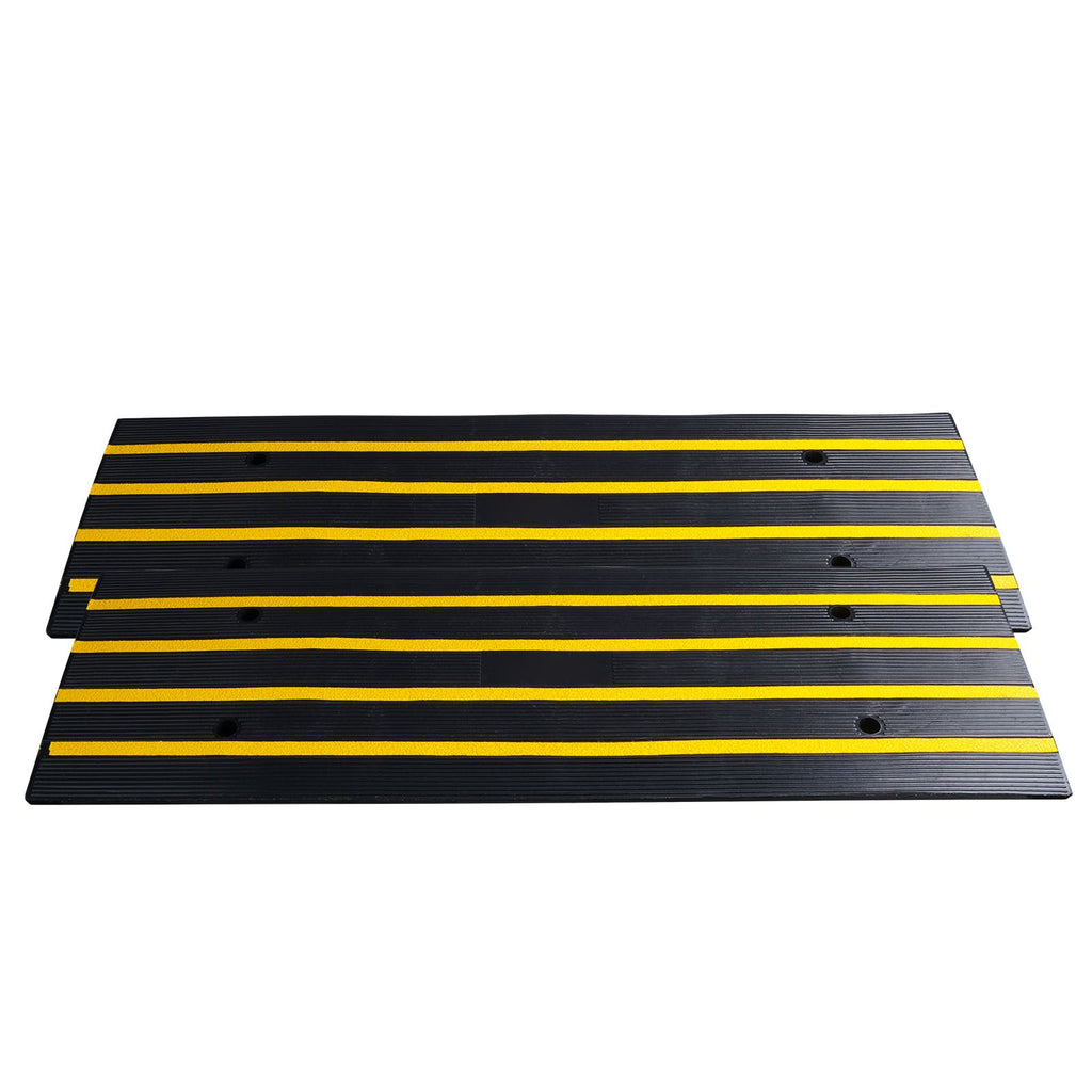 2-Pack practical chew-focused Curb Ramps for Easy Pet Car Access