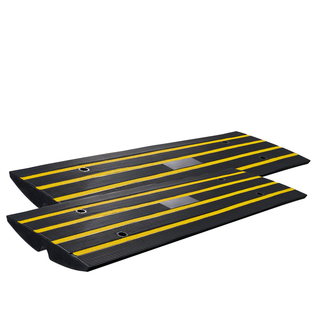 2-Pack practical chew-focused Curb Ramps for Easy Pet Car Access