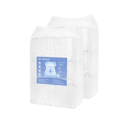 Super Absorbent Female Dog Diapers with Wetness Indicator, Medium, 144 Count