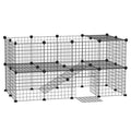 DIY Pet Playpen: 36-Panel structured Wire Yard Fence with Door and Ramp